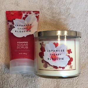 Bath & Body Works  Scrub and Matching Candle